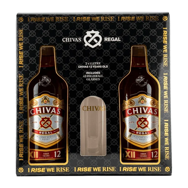 12 Year Old Blended Scotch Twin Gift Set